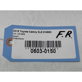 18-2020 TOYOTA CAMRY FRONT PASSENGER DOOR ARMREST ARM REST PANEL TRIM *GRAY* OEM