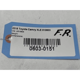 2018 TOYOTA CAMRY XLE FRONT PASSENGER SIDE DOOR WIRE WIRING HARNESS OEM