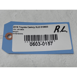 2018-2024 TOYOTA CAMRY REAR LEFT DRIVER SIDE DOOR  WINDOW GLASS OEM