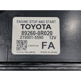 2019-2022 TOYOTA RAV4 ENGINE STOP AND START COMPUTER CONTROL MODULE UNIT OEM