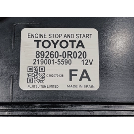 2019-2022 TOYOTA RAV4 ENGINE STOP AND START COMPUTER CONTROL MODULE UNIT OEM