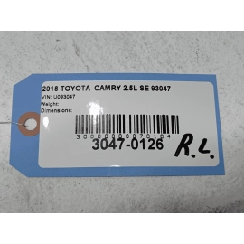 TOYOTA CAMRY 2018-2024 REAR LEFT DRIVER SIDE DOOR SILL SCUFF PLATE TRIM OEM