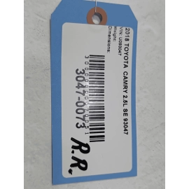 TOYOTA CAMRY 2018-2024 DOOR BODY WEATHERSTRIP SEAL REAR RIGHT PASSENGER SIDE OEM