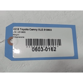 2018-2020 Toyota Camry XSE Dash Dashboard Instrument Panel Black OEM