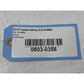 2018 Toyota Camry Front Windshield Glass OEM