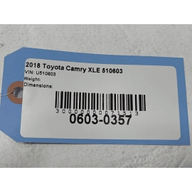 2018-2024 Toyota Camry Rear Right Passenger Door Shell Panel Silver *1J9* OEM