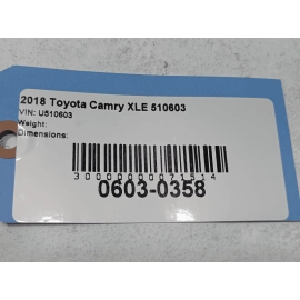 2018-2024 Toyota Camry Rear Left Driver Door Shell Panel Silver *1J9* OEM