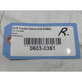 2018-2024 Toyota Camry Rear Bumper Reinforcement Impact Bar Beam OEM