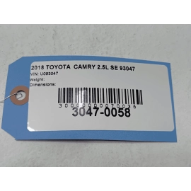 TOYOTA CAMRY 2018-2019 DISPLAY SCREEN RADIO & AC HVAC PANEL OEM
