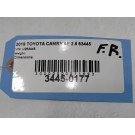 2018-2024 TOYOTA CAMRY FRONT RIGHT PASSENGER SIDE DOOR ARMREST PANEL BLACK OEM