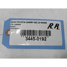 TOYOTA CAMRY REAR RIGHT PASSENGER SIDE DOOR ARMREST ARM REST PANEL OEM 2018-2024