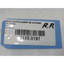 2018-24 Toyota Camry Rear Passenger Side Door Trim Sill Insert Scuff Plate OEM