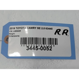 TOYOTA CAMRY REAR PASSENGER SIDE DOOR WINDOW SWITCH TRIM COVER OEM 2018-2020