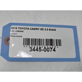 2018-24 TOYOTA CAMRY SE DASH DASHBOARD PASSENGER SIDE TRIM COVER PANEL BLACK OEM