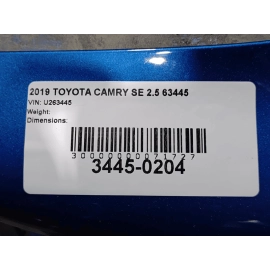 2018-2024 TOYOTA CAMRY REAR LEFT SIDE CLIP BODY QUARTER PANEL 218 BLUE OEM