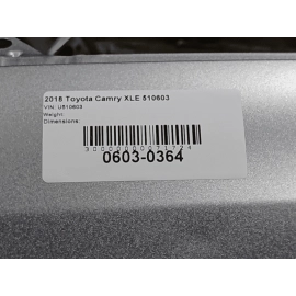 18-2024 TOYOTA CAMRY REAR QUARTER LH & RH SIDE CLIP BODY PANEL W/ WINDSHIELD OEM