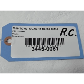 TOYOTA CAMRY REAR CENTER SIDE SEAT BELT SEATBELT RETRACTOR OEM 2018-2024