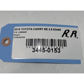 TOYOTA CAMRY 2019 - 2024 REAR PASSENGER SIDE SEATBELT SEAT BELT BUCKLE OEM