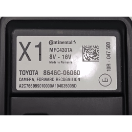 TOYOTA CAMRY FRONT WINDSHIELD LANE DEPARTURE CAMERA MODULE OEM 2019 - 2020