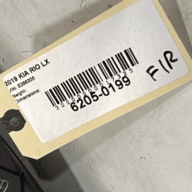 KIA RIO LX 2018-2023 DASH DASHBOARD RIGHT PASSENGER SIDE END CAP TRIM COVER