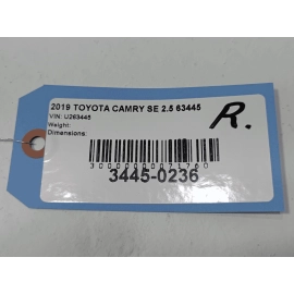 2018-2024 TOYOTA CAMRY REAR BUMPER REINFORCEMENT IMPACT BAR BEAM OEM