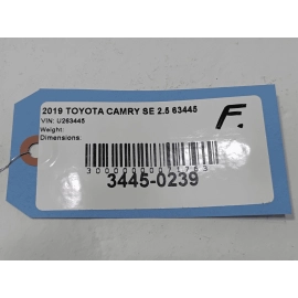 TOYOTA CAMRY FWD FRONT SUBFRAME CROSSMEMBER CRADLE UNDER CARRIAGE 2018-2025 OEM
