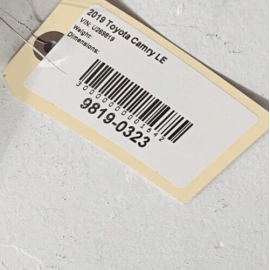 TOYOTA CAMRY 2018 - 2021 FRONT RIGHT PASSENGER SIDE FLOOR CARPET BRACKET OE