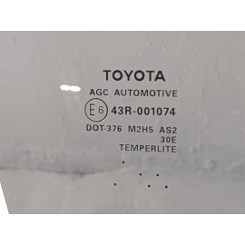 TOYOTA CAMRY 2018 - 2024 FRONT RIGHT PASSENGER SIDE DOOR WINDOW GLASS OEM