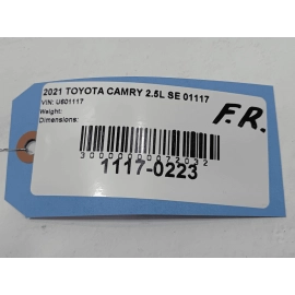 TOYOTA CAMRY 2018 - 2024 FRONT RIGHT PASSENGER SIDE DOOR WINDOW GLASS OEM