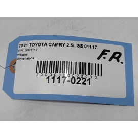 2018-2024 TOYOTA CAMRY FRONT RIGHT PASSENGER SIDE DOOR ARMREST PANEL BLACK OEM