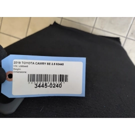 2019 TOYOTA CAMRY REAR LEFT DRIVER SEAT UPPER CUSHION PAD SOFTEX BLACK OEM