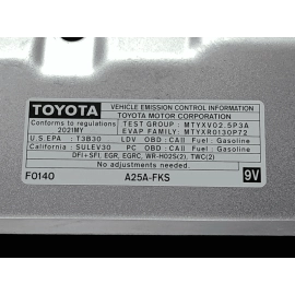 2021-2024 TOYOTA CAMRY XSE HOOD BONNET SHELL COVER PANEL SILVER 1J9 OEM
