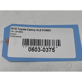 TOYOTA CAMRY 2.5L ENGINE THROTTLE BODY VALVE MODULE 2018 - 2024 OEM