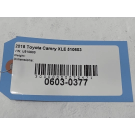 2018-2019 TOYOTA CAMRY 2.5L EXHAUST GAS RE CIRCULATION EGR VALVE OEM
