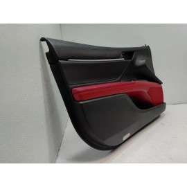 2018 TOYOTA CAMRY FRONT LEFT DRIVER SIDE DOOR TRIM PANEL RED OEM