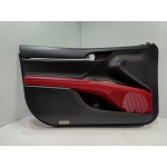 2018 TOYOTA CAMRY FRONT LEFT DRIVER SIDE DOOR TRIM PANEL RED OEM
