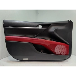 2018 TOYOTA CAMRY FRONT LEFT DRIVER SIDE DOOR TRIM PANEL RED OEM