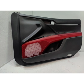 2018 TOYOTA CAMRY FRONT RIGHT PASSENGER SIDE DOOR TRIM PANEL RED OEM
