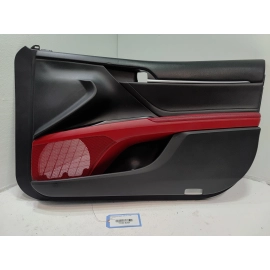 2018 TOYOTA CAMRY FRONT RIGHT PASSENGER SIDE DOOR TRIM PANEL RED OEM