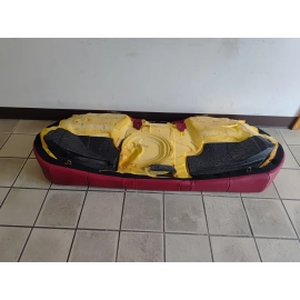 2018 TOYOTA CAMRY XSE REAR SEAT LOWER BOTTOM CUSHION PAD RED LEATHER LB30 OEM