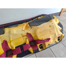 2018 TOYOTA CAMRY XSE REAR SEAT LOWER BOTTOM CUSHION PAD RED LEATHER LB30 OEM