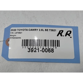 TOYOTA CAMRY REAR PASSENGER SIDE DOOR WINDOW REGULATOR W/ MOTOR OEM 2018 - 2024