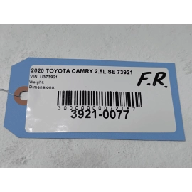 TOYOTA CAMRY FRONT PASSENGER SIDE DOOR WINDOW BELT MOLDING BLACK 18-2024 OEM