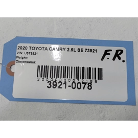 TOYOTA CAMRY FRONT RIGHT PASSENGER SIDE DOOR WINDOW GLASS 2018 - 2024 OEM