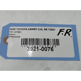 2018-2025 TOYOTA CAMRY FRONT PASSENGER SIDE DOOR WINDOW REGULATOR W/ MOTOR OEM