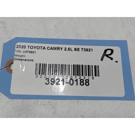 2018-2025 TOYOTA CAMRY SE PASSENGER SIDE BODY SKIRT ROCKER PANEL BLACK 218 OEM