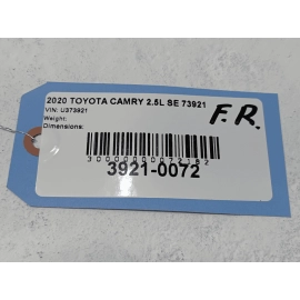 TOYOTA CAMRY FRONT RIGHT PASSENGER SIDE DOOR LOCK LATCH ACTUATOR OEM 2018 - 2024