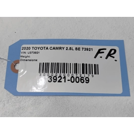 TOYOTA CAMRY FRONT PASSENGER SIDE DOOR SILL SCUFF PLATE TRIM COVER OEM 2018-2024