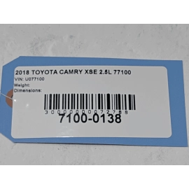 18-24 TOYOTA CAMRY KEYLESS ENTRY TPMS RECEIVER CONTROL MODULE UNIT W/BRACKET OEM