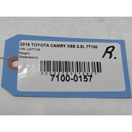 18-2024 TOYOTA CAMRY FRONT RIGHT PASSENGER SIDE SUN VISOR SUNVISOR GRAY EC20 OEM